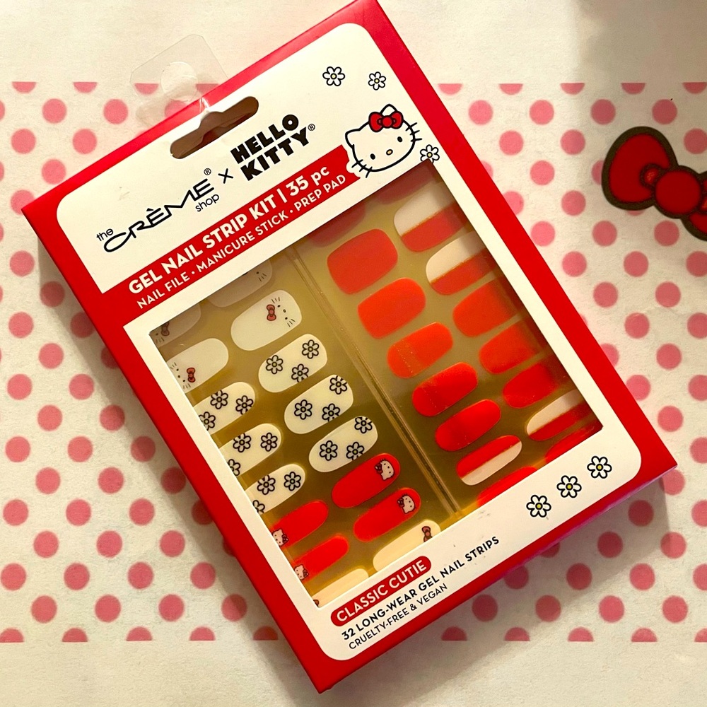 The Crème Shop x Hello Kitty Gel Nail Strip Kit